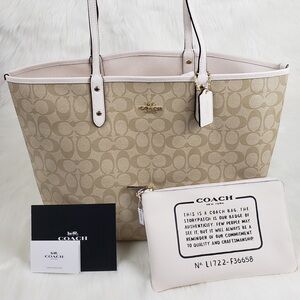 Coach Large Reversible Tote with Pouch